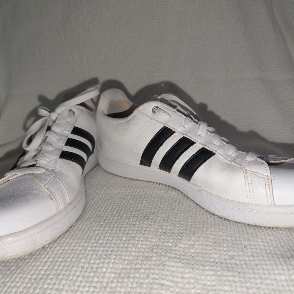 Adidas Men's White‎ and Black Sneakers